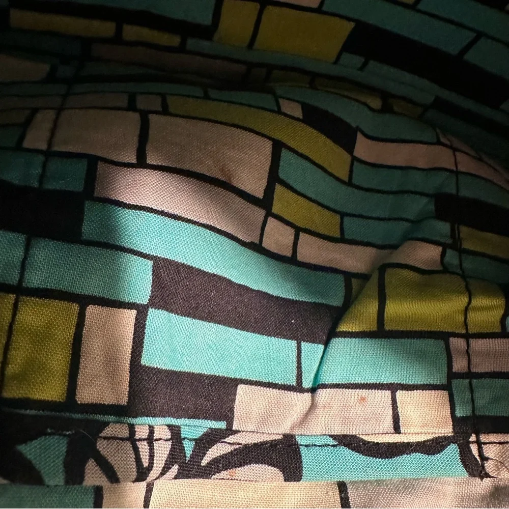 Vera Bradley Medium Tote Purse in Retired Island Blooms Teal Floral Quilted GUC
